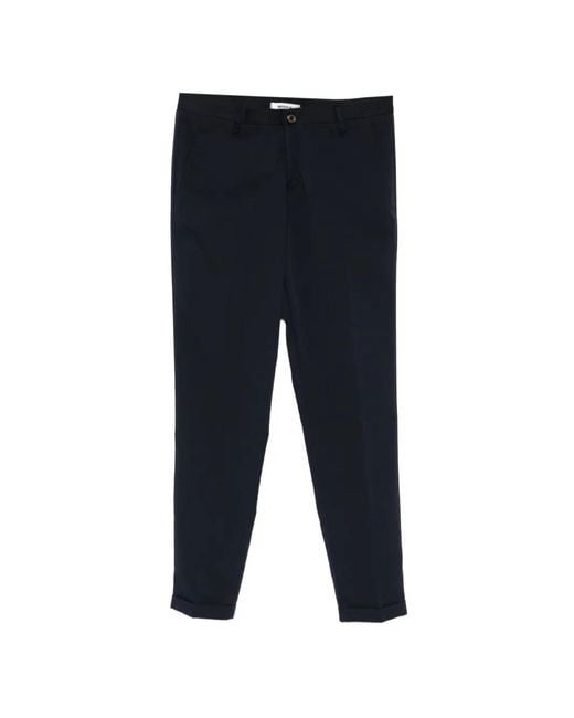 Imperial Blue Cuffed-Hem Trousers for men