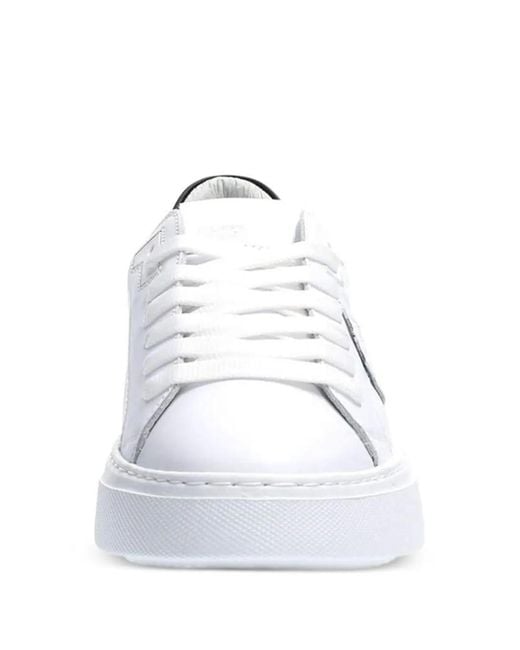 Philippe Model White Appliqué Panel Sneakers