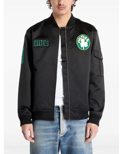 X Nba Veste Bomber Team Leader Celtics Mitchell & Ness pour homme en coloris Black