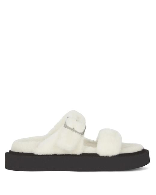 Giuseppe Zanotti White Jolanda Winter Open-Toe Sandals
