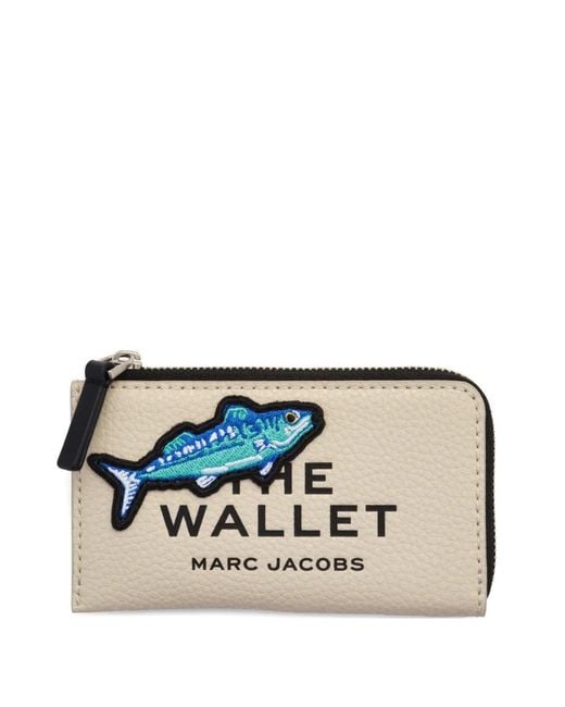 Marc Jacobs Blue The Camp Wallet Patchwork Leather Wallet