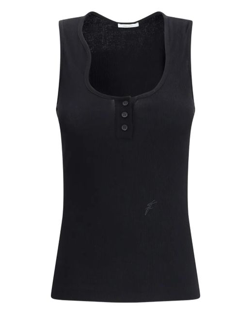 Ferragamo Black Scoop-Neck Tank Top