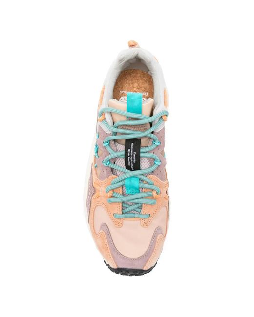 Flower Mountain White Yamabushi Lace-Up Sneakers