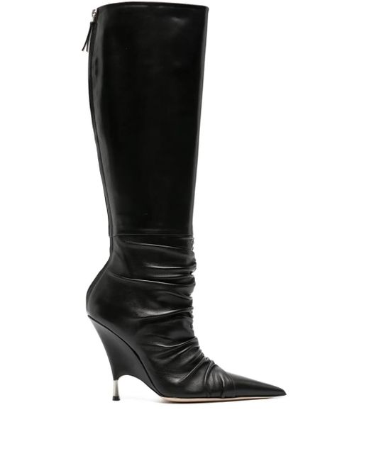 Blumarine Black 105Mm Leather Boots