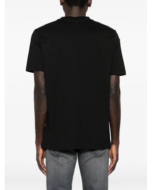 Boss Black Printed-Artwork T-Shirt for men