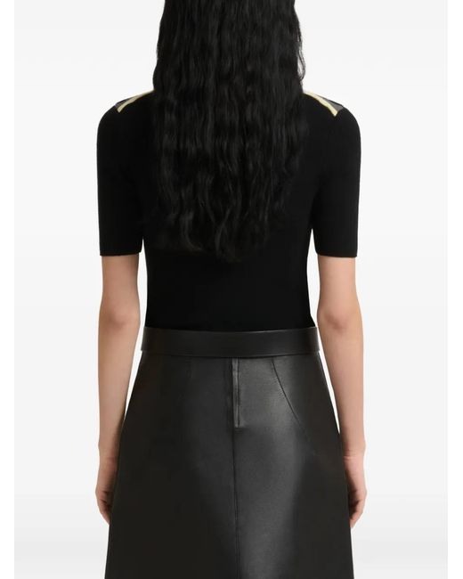 Marni Black Wool Jumper With 3D Wave