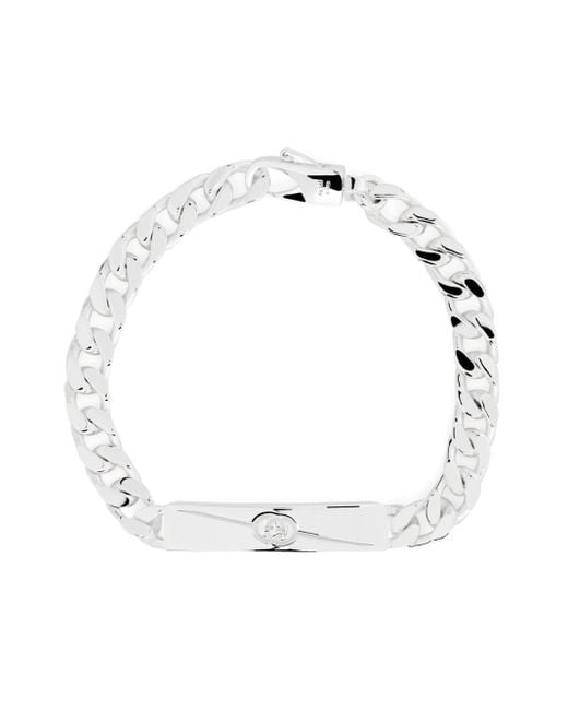Gucci White Interlocking G Bracelet for men