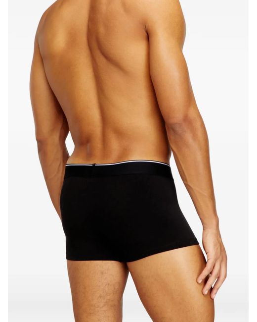 DIESEL Black Damien-D Logo-Waistband Printed Boxers for men