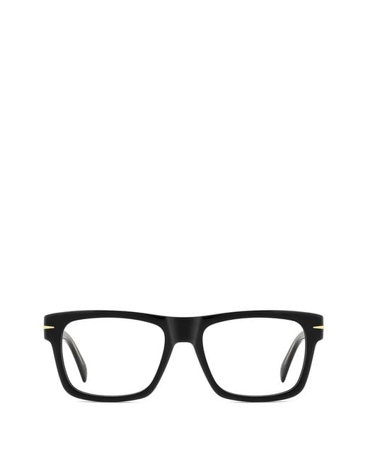 David Beckham Black Square-Frame Glasses