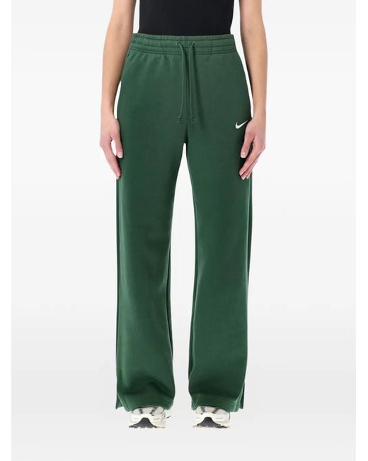 Nike Green Drawstring Track Pants