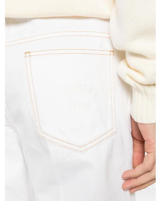 Givenchy Jeans mit Kontrastnähten in White für Herren