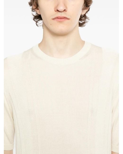 Tagliatore Natural Knitted T-Shirt for men