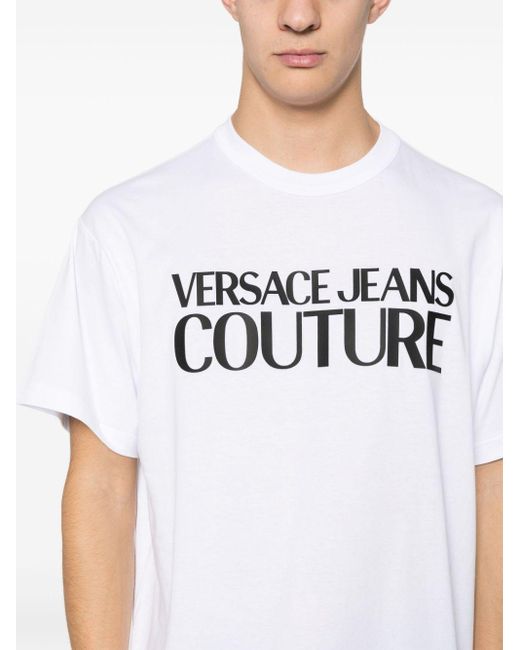 Versace T-Shirt mit Logo-Print in White für Herren