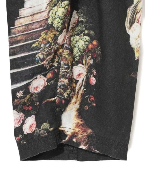 Undercover Black Graphic-Print Trousers for men