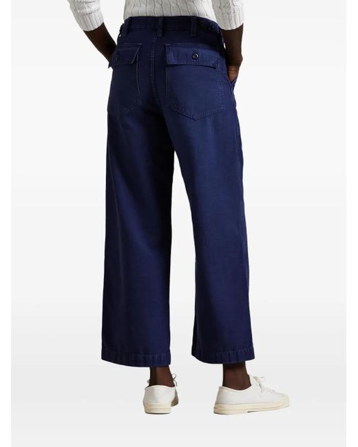 Polo Ralph Lauren Blue Wide-Leg Trousers