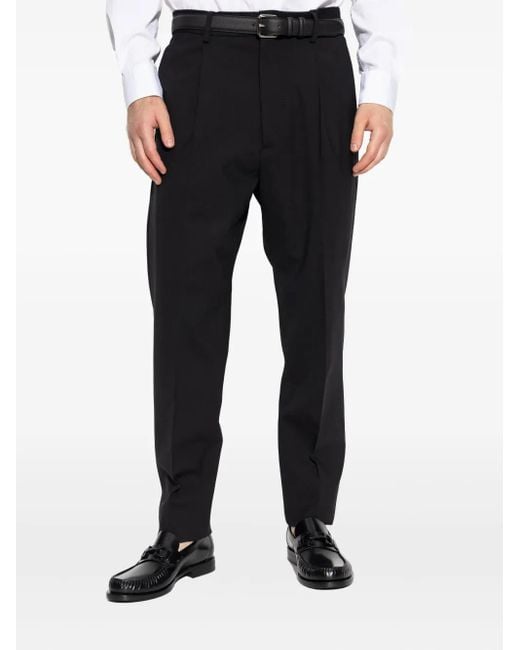 DSquared² Black Wool Trousers for men