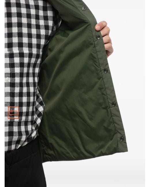Woolrich Green Quilted Ripstop Gilet for men