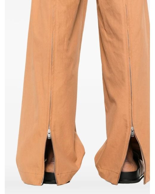 Erika Cavallini Semi Couture White Pocket Trousers