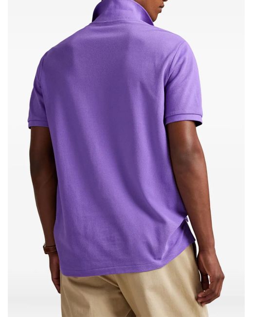 Polo Ralph Lauren Purple Polo Pony-Embroidered Polo Shirt for men