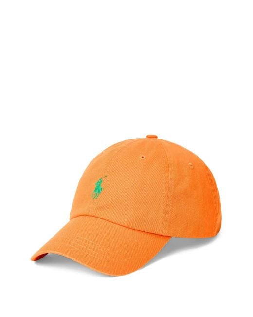 Polo Ralph Lauren Orange Casquette À Motif Polo Pony Brodé for men