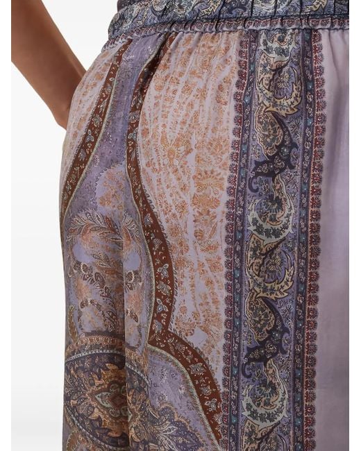 Zimmermann Brown "Wanderlust" Relaxed Pant