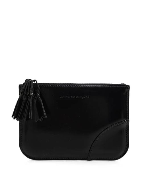 Comme des Garçons Black Zipper Medley Tassel-Detail Leather Wallet