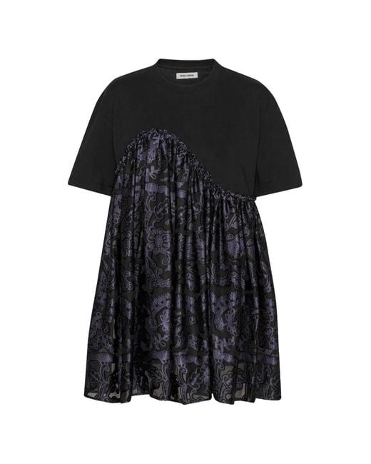 Henrik Vibskov Black Bon Chalant Floral-Print T-Shirt