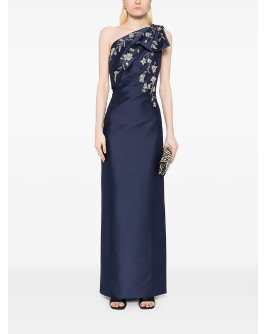 Sachin & Babi Women's Blue Embellished Olivia Gown Dress