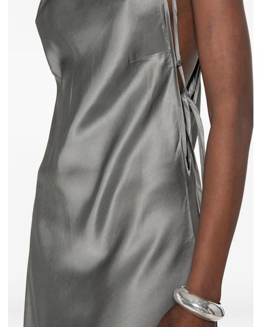 Halfboy Gray Spaghetti-Strap Mini Dress