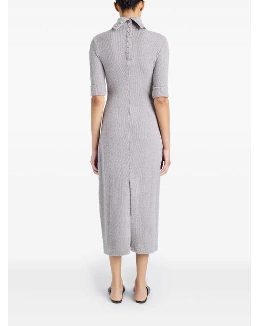 Proenza Schouler Gray Cerine Knitted Dress