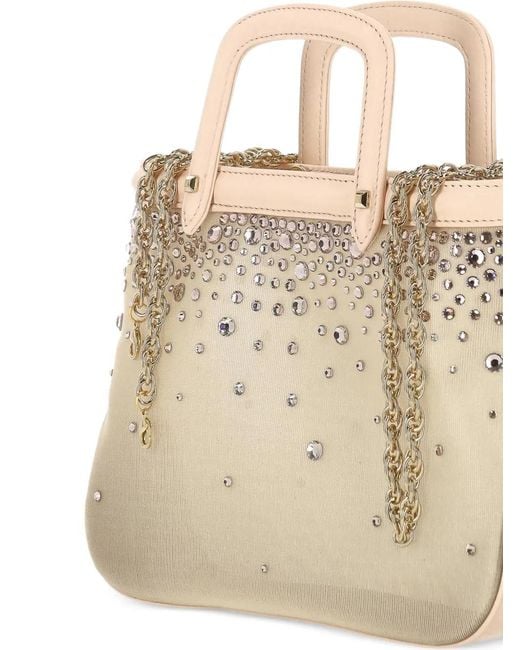 Rodo Natural Crystal-Embellished Tote Bag