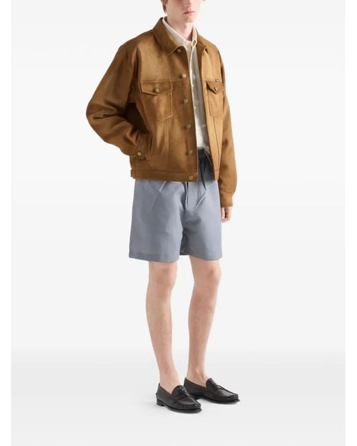 Prada Brown Suede Jacket for men