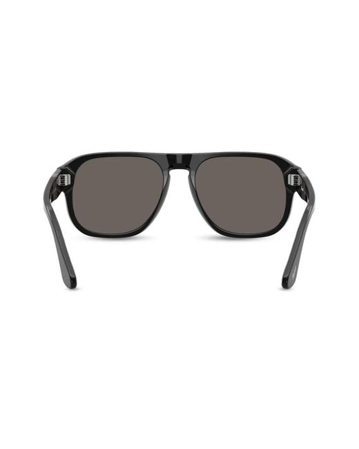 Persol Gray Pilot-Frame Sunglasses