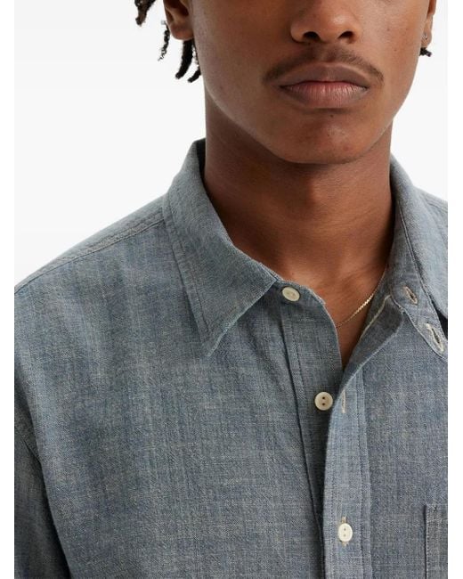 Levi's Overhemd Met Opgestikte Zak in het Gray voor heren