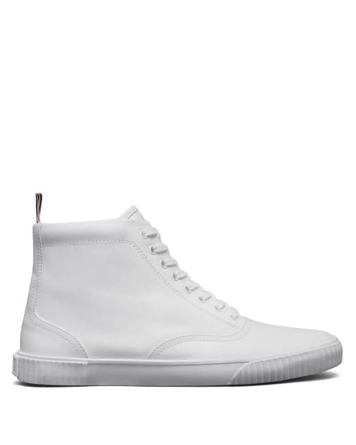 Thom Browne White Heritage Sneakers for men