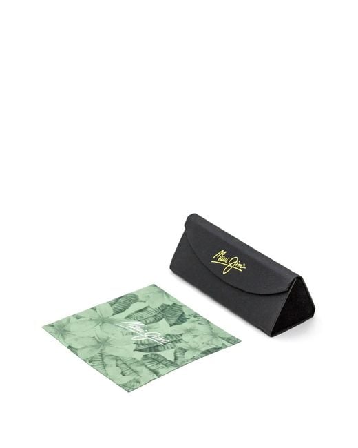 Maui Jim Black Pilot-Frame Glasses