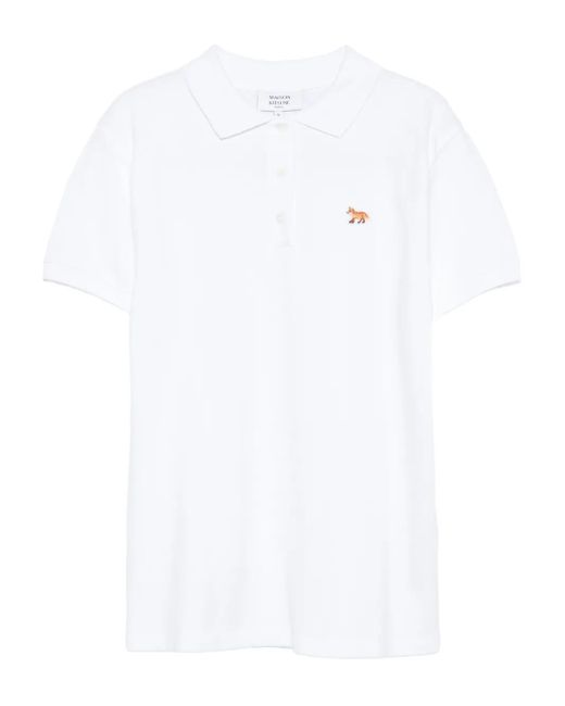 Maison Kitsuné White Baby Fox Regular Polo