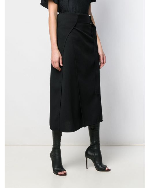 victoria beckham midi skirt