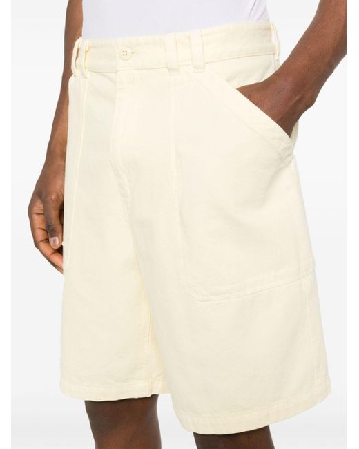 A.P.C. Natural Twill Cotton Shorts for men