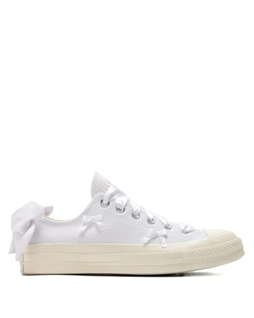 Converse White Summer Vibe Music Festival Sneakers
