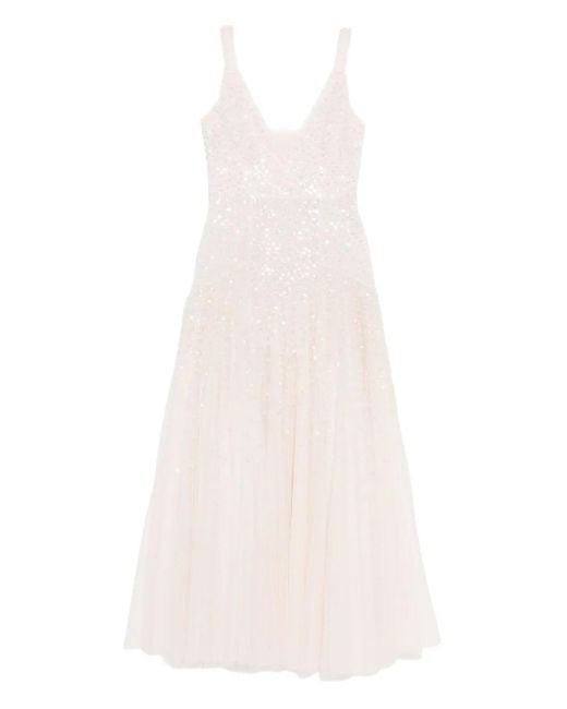 Robe Cami À Coupe Longue Needle & Thread en coloris White