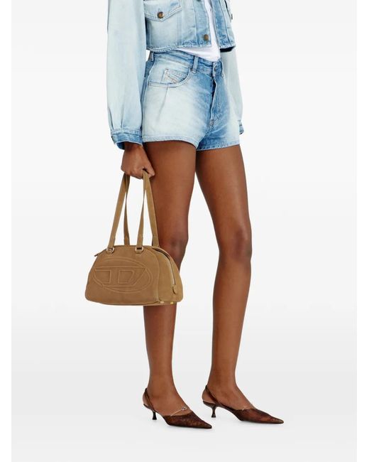 DIESEL Blue Wide Denim Shorts