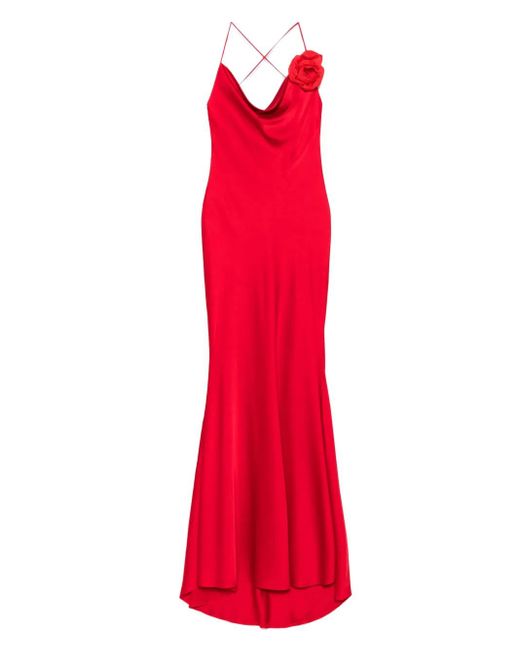 Parlor Red Maxikleid Mit Blumenapplikation