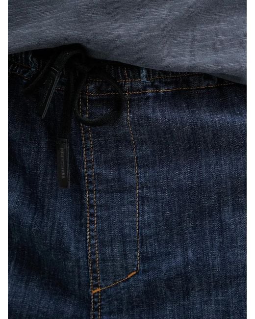 Trussardi Blue Drawstring Denim Shorts for men