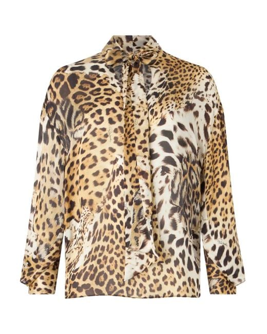 Roberto Cavalli Jaguar ブラウス Natural