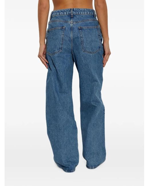 Rohe Blue Wide-Leg Jeans