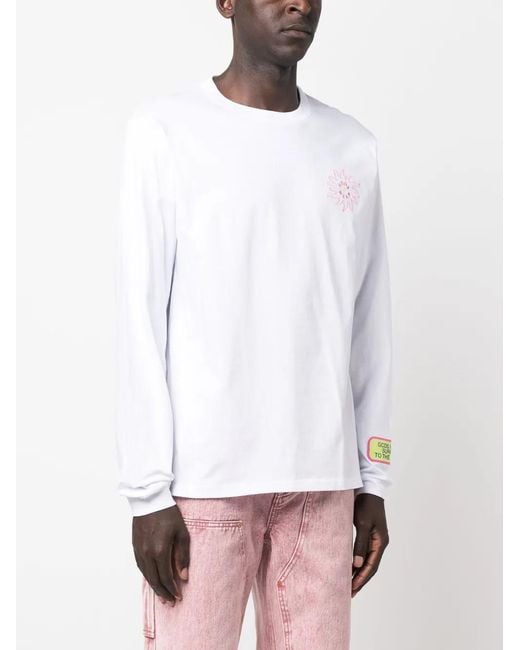 Camiseta Surfing Wirdo con estampado gráfico Gcds de hombre de color White