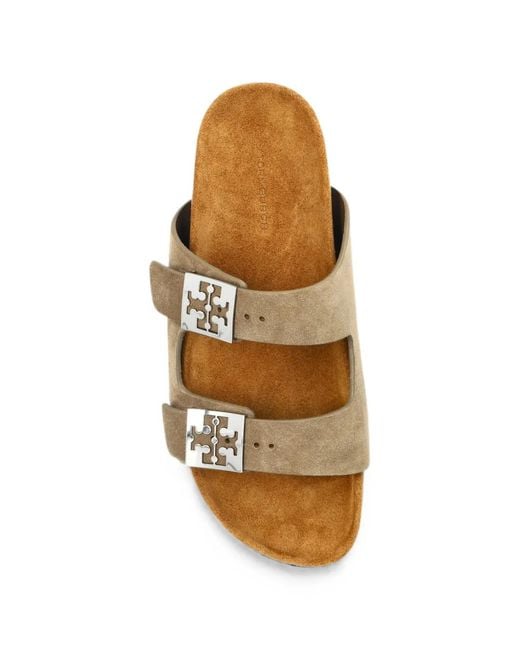 Tory Burch Natural Mellow Buckle-Fastening Sandals