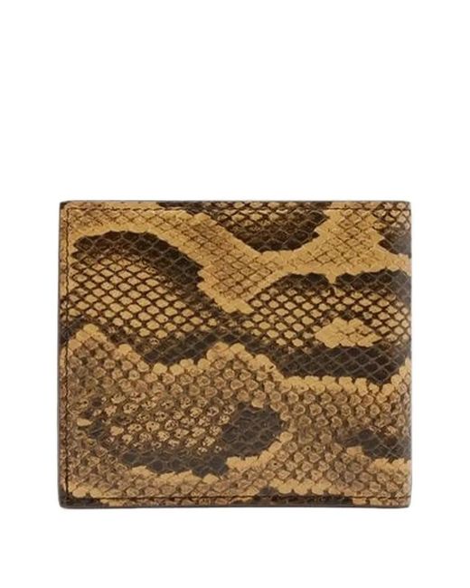 Amiri Metallic Python-Embossed Bifold Wallet for men