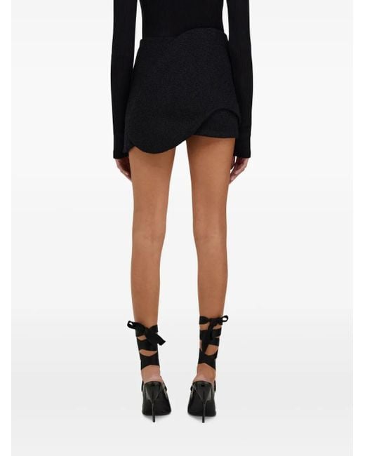 Ferragamo Black Bouclé Mini Skirt